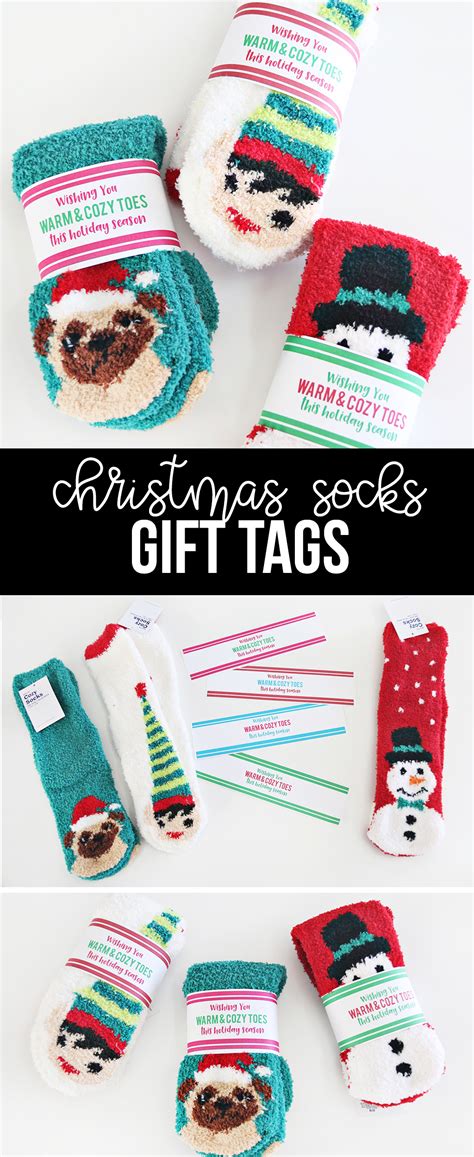 Free Printable Sock Gift Tags